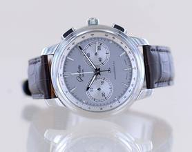 Thumbnail von Glashütte Original Senator Chronograph XL Silver 44mm Klassiker Cal 39 Edelstahl B+P