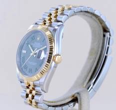 Thumbnail von Rolex Datejust 36 Stahl Gold Jubilé Wimbledon Dial 126233 Fluted Bezel B+P