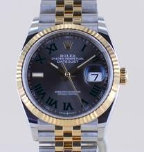 Thumbnail von Rolex Datejust 36 Stahl Gold Jubilé Wimbledon Dial 126233 Fluted Bezel B+P