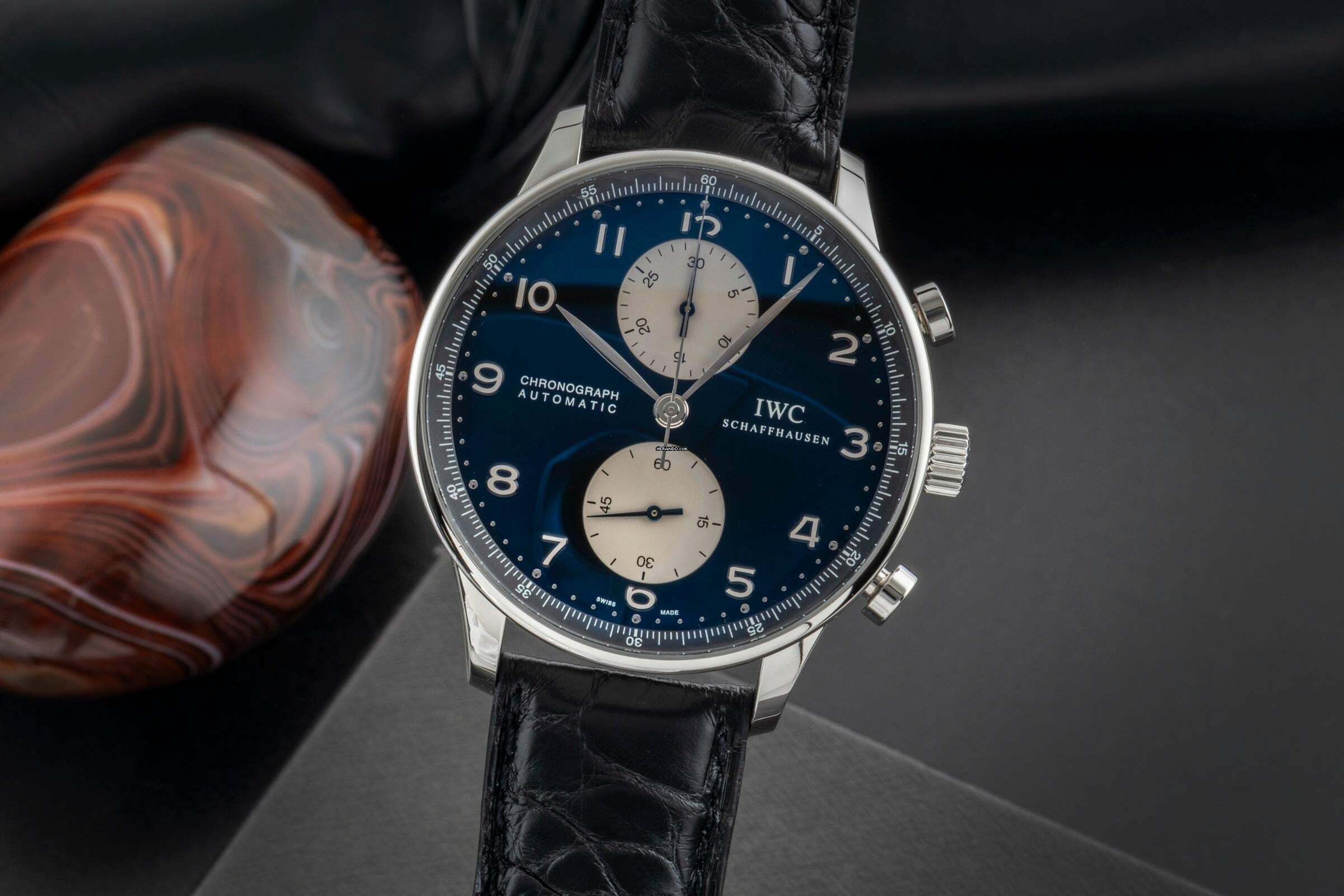 IWC Portugieser Chronograph Stahl Automatik Herrenuhr Ref. IW371404