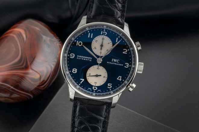  IWC Portugieser Chronograph Stahl Automatik Herrenuhr Ref. IW371404 