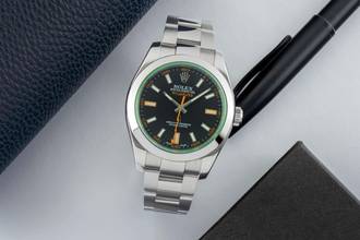 Thumbnail von Rolex Milgauss Edelstahl Automatik Herrenuhr Ref. 116400GV Papiere 2014