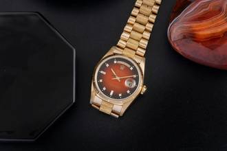 Thumbnail von Rolex Day-Date 36 18k Red Vignette Diamond Dial Borke Gold Automatik Ref. 18248