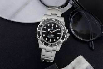 Thumbnail von Rolex Submariner (No Date) Stahl Automatik Herrenuhr Ref. 114060 Box