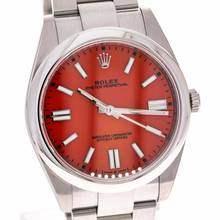 Thumbnail von Rolex Oyster Perpetual 41 Red – 124300 – like NEW – 2020 Full Set