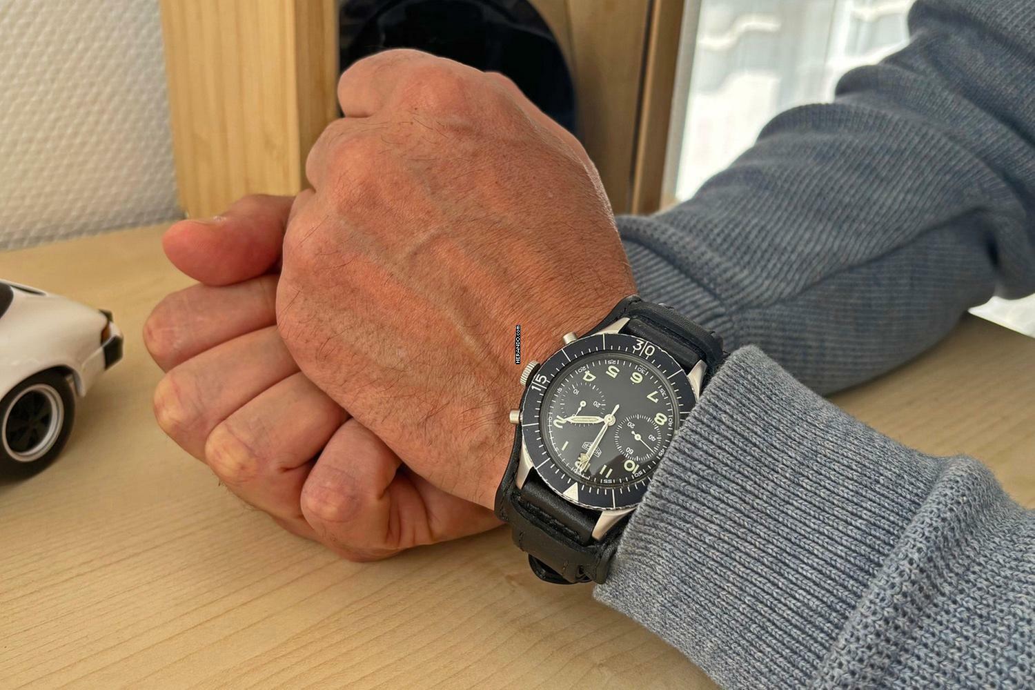 Heuer Bundeswehr Flyback Chronograph 1550SG