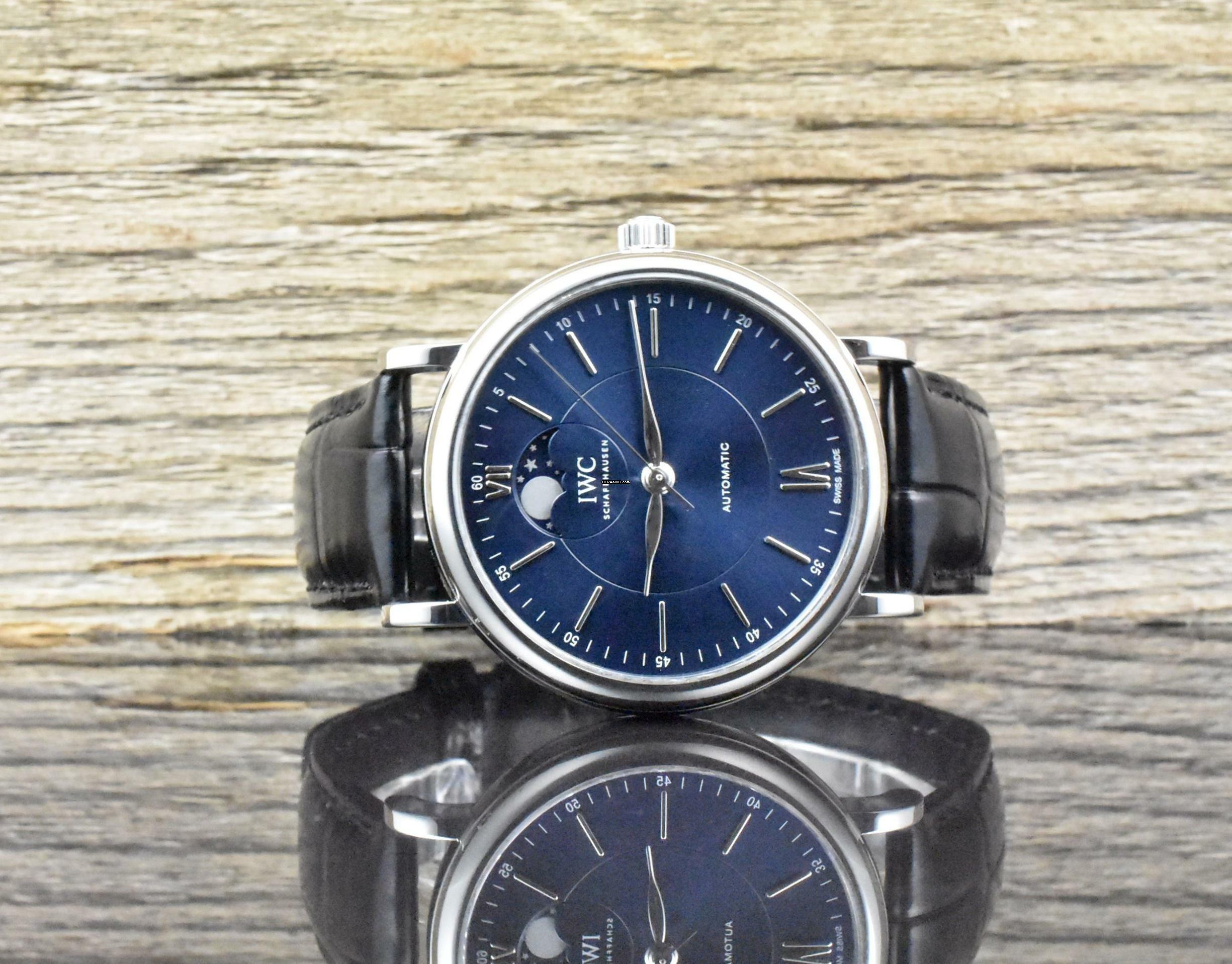 IWC Portofino Automatic Moon Phase Blue Dial IW459402 Full Set 2020