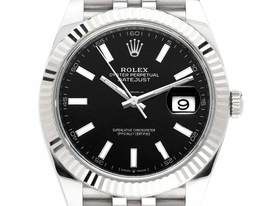 Rolex Datejust 41 Ref.126334 2024 Full Set Ungetragen Datejust Stahl 18kt Weißgold