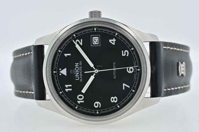  Union Glashütte Pilots Fliegeruhr 26-11-07-47-10 Tritium Vintage 