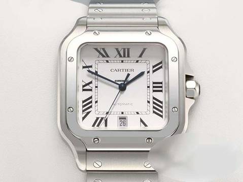  Cartier Santos Grosses Modell Edelstahl Wssa0018 2020 Automatik Stahl Steel 