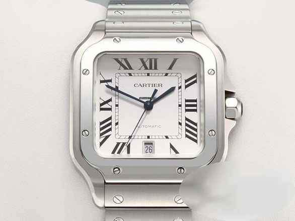  Cartier Santos Grosses Modell Edelstahl Wssa0018 2020 Automatik Stahl Steel 