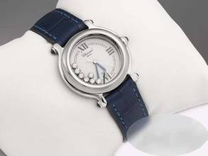 Thumbnail von Chopard Happy Sport Diamonds 32mm 278238 Edelstahl Diamanten Gold