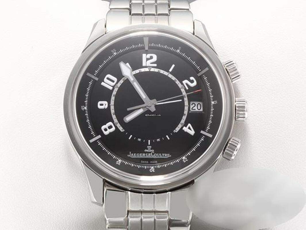 Jaeger-LeCoultre AMVOX Aston Martin 190.8.97 2010 Edelstahl Automatik Alarm Steel Black Dial