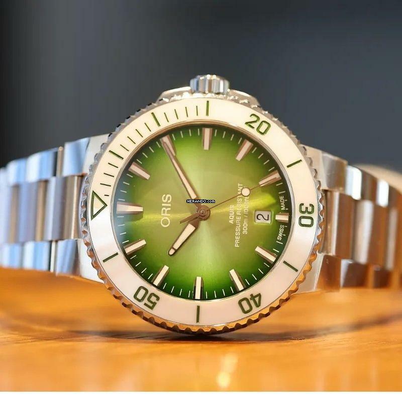 Oris Aquis Date 733 7787 4137-07 8 22 Aquis Date Taste Of Summer NEW FULL SET