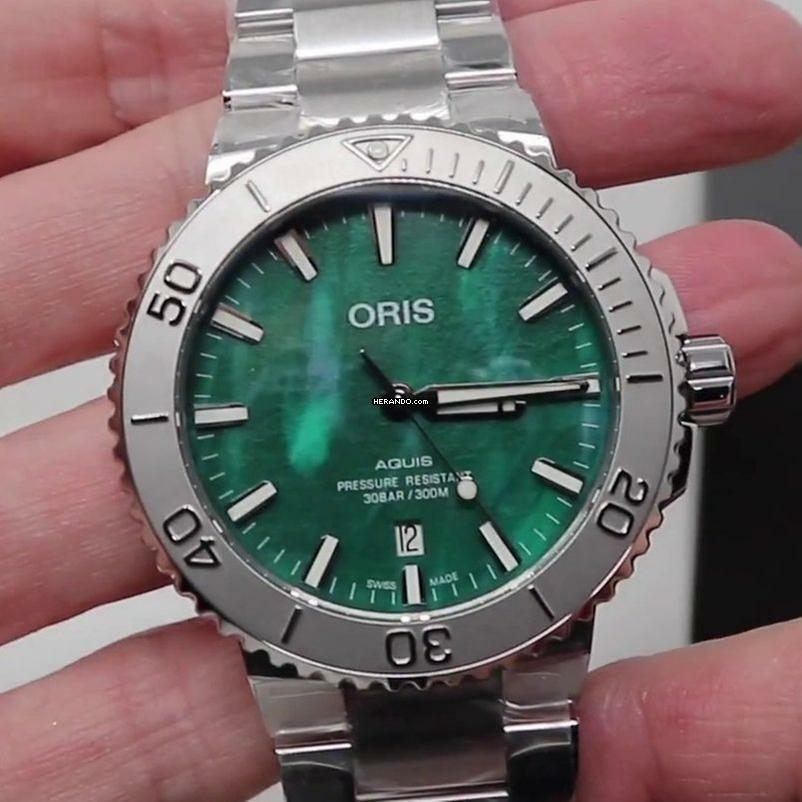 Oris Aquis Date 733 7730 4137-07 8 24 Oris X 05peb NEW FULL SET