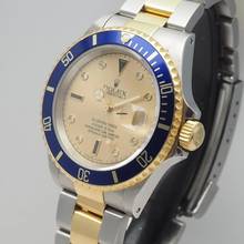 Thumbnail von Rolex Submariner Date 16613 Serti Diamonds dial Stahl/Gold 18k B+P Wempe
