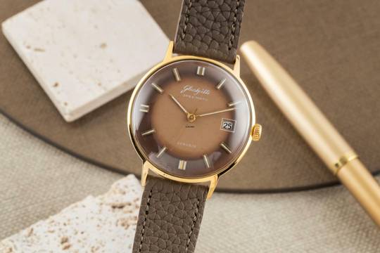  Glashütte Original Spezimatic Messing vergoldet Automatik vintage Klassiker 