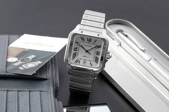 Thumbnail von Cartier Santos de Cartier Stahl Automatik Herrenuhr Ref. WSSA0009