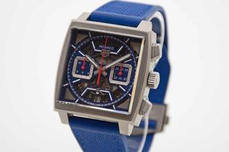 Thumbnail von TAG Heuer Monaco Chronograph Titan blau neues Fullset Mwst. ausweisbar