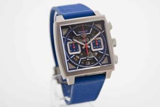 Thumbnail von TAG Heuer Monaco Chronograph Titan blau neues Fullset Mwst. ausweisbar