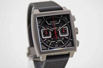 Thumbnail von TAG Heuer Monaco Chronograph Titan schwarz neues Fullset Mwst. ausweisbar