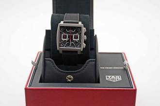 Thumbnail von TAG Heuer Monaco Chronograph Titan schwarz neues Fullset Mwst. ausweisbar