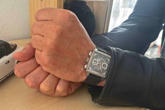 Thumbnail von TAG Heuer Monaco Chronograph Titan schwarz neues Fullset Mwst. ausweisbar