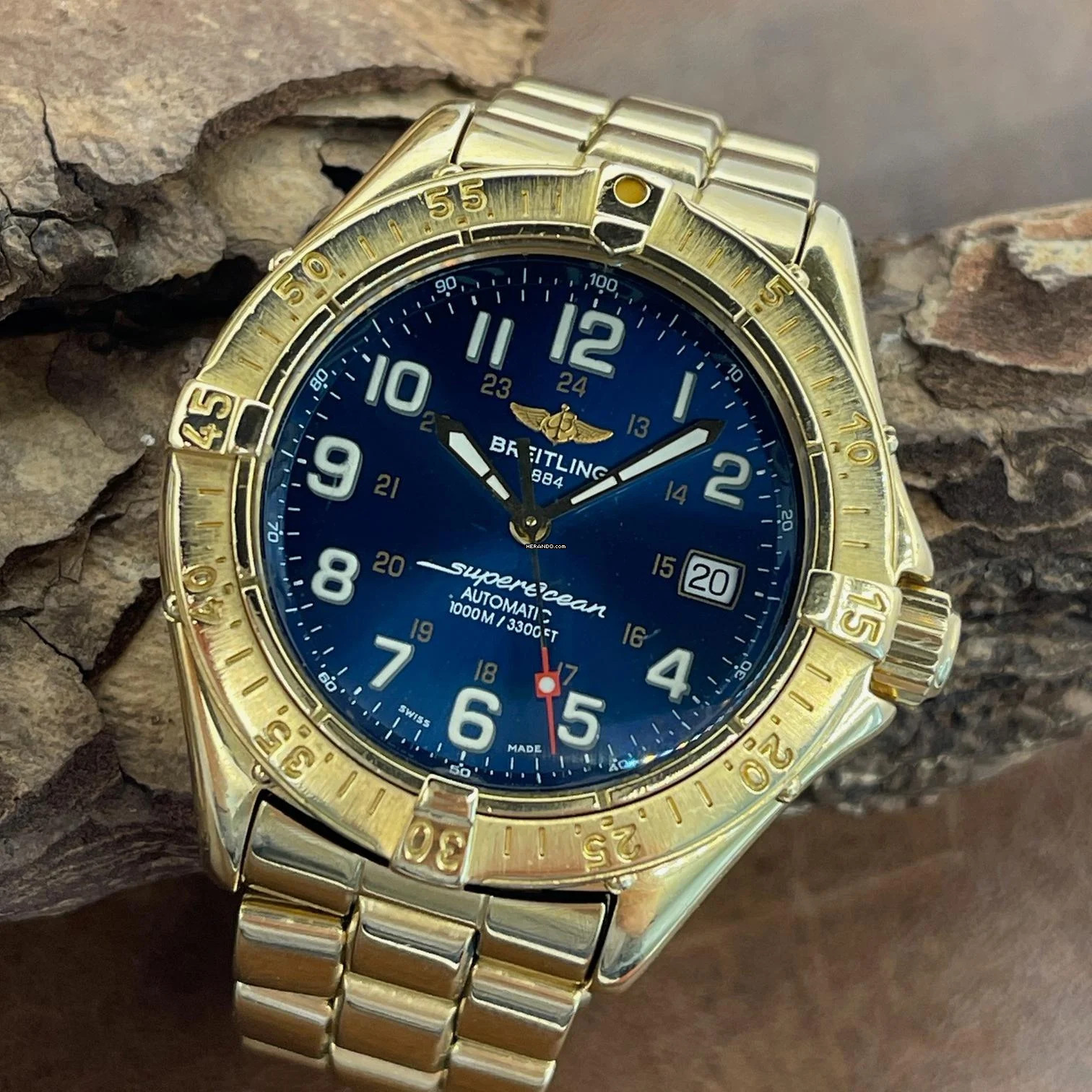 Breitling Superocean Superocean 228,5Gramm 18kt Gelbgold - FULLSET 1999 - Ref. K10040