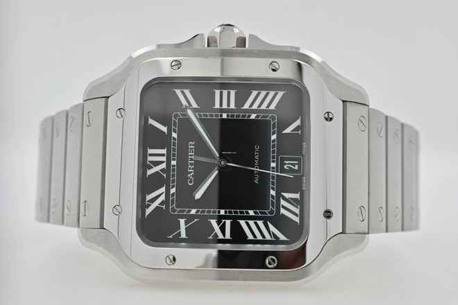  Cartier Santos de Cartier Large Black Dial WSSA0096 