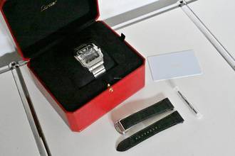 Thumbnail von Cartier Santos de Cartier Large Black Dial WSSA0096