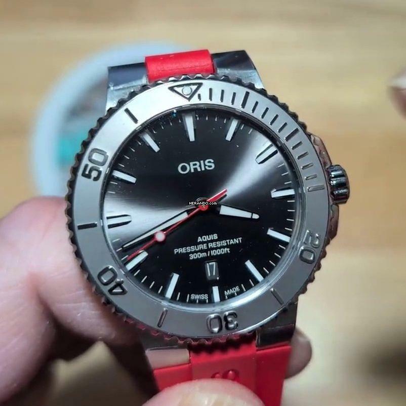 Oris Aquis Date Relief NEW FULL SET