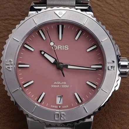  Oris Aquis Date 7770 4158-07 8 18 05p 01 733 Aquis Date NEW FULL SET 