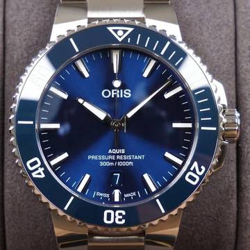  Oris Aquis Date 733 7787 4135-07 8 22 Aquis Date 41.5mm 01 04peb NEW FULL SET 