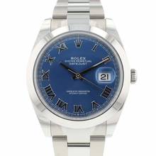 Thumbnail von Rolex Datejust 41 Steel Oyster Azzurro Blue Roman Dial 99,9 % NEW '26