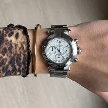 Thumbnail von Cartier Pasha C chronograph 2412 white dial Automatic 2009