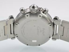 Thumbnail von Cartier Pasha C chronograph 2412 white dial Automatic 2009