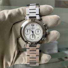 Thumbnail von Cartier Pasha C chronograph 2412 white dial Automatic 2009