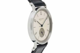 Thumbnail von NOMOS Tangente Lange-Dial Stahl Handaufzug Ref.101 Box und Papiere 1999