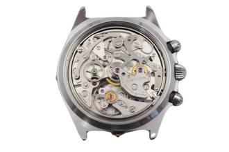 Thumbnail von Breitling Callisto Chronograph Stahl vergoldet Handaufzug Herrenuhr Ref. 80520