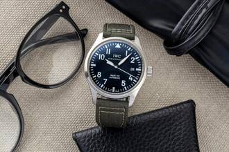 Thumbnail von IWC Fliegeruhr Mark Schaffhausen Mark XVI Fliegeruhr Automatik Stahl Ref. IW325501 Papiere 2009