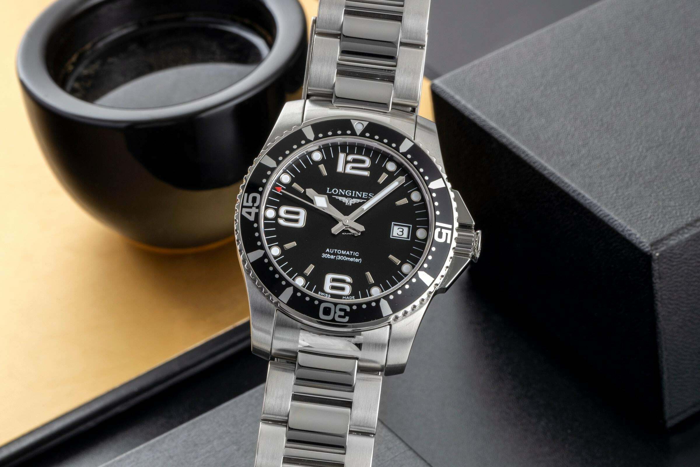 Longines HydroConquest Hydro Conquest Stahl Automatik Ref. L3.742.4.56.6 B&P 2020