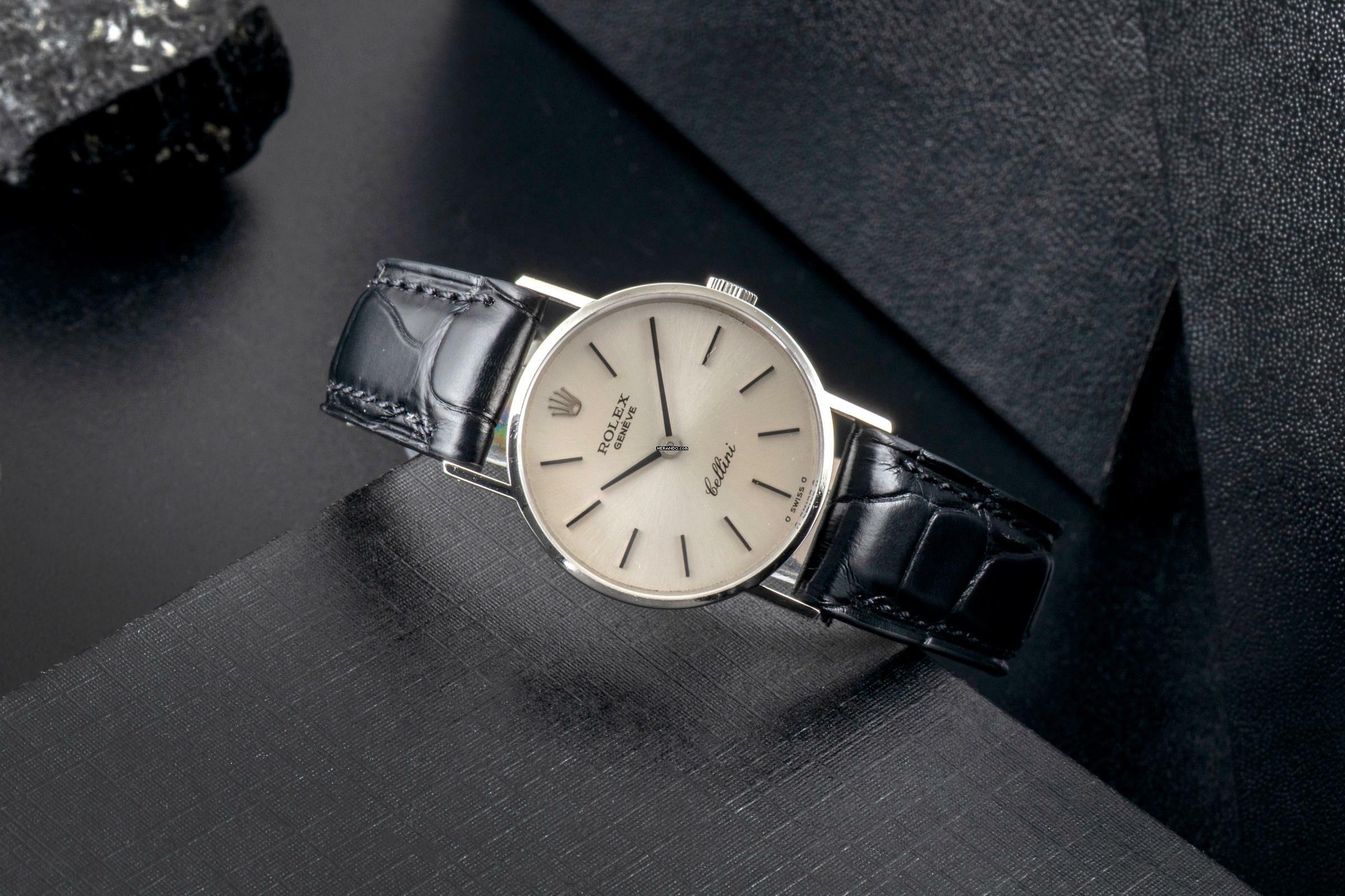 Rolex Cellini Lady 18K (0,750) Weissgold Handaufzug Ref. 3810