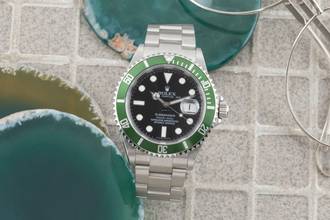 Thumbnail von Rolex Submariner Date Kermit Automatik Herrenuhr Ref. 16610T Papiere 2009