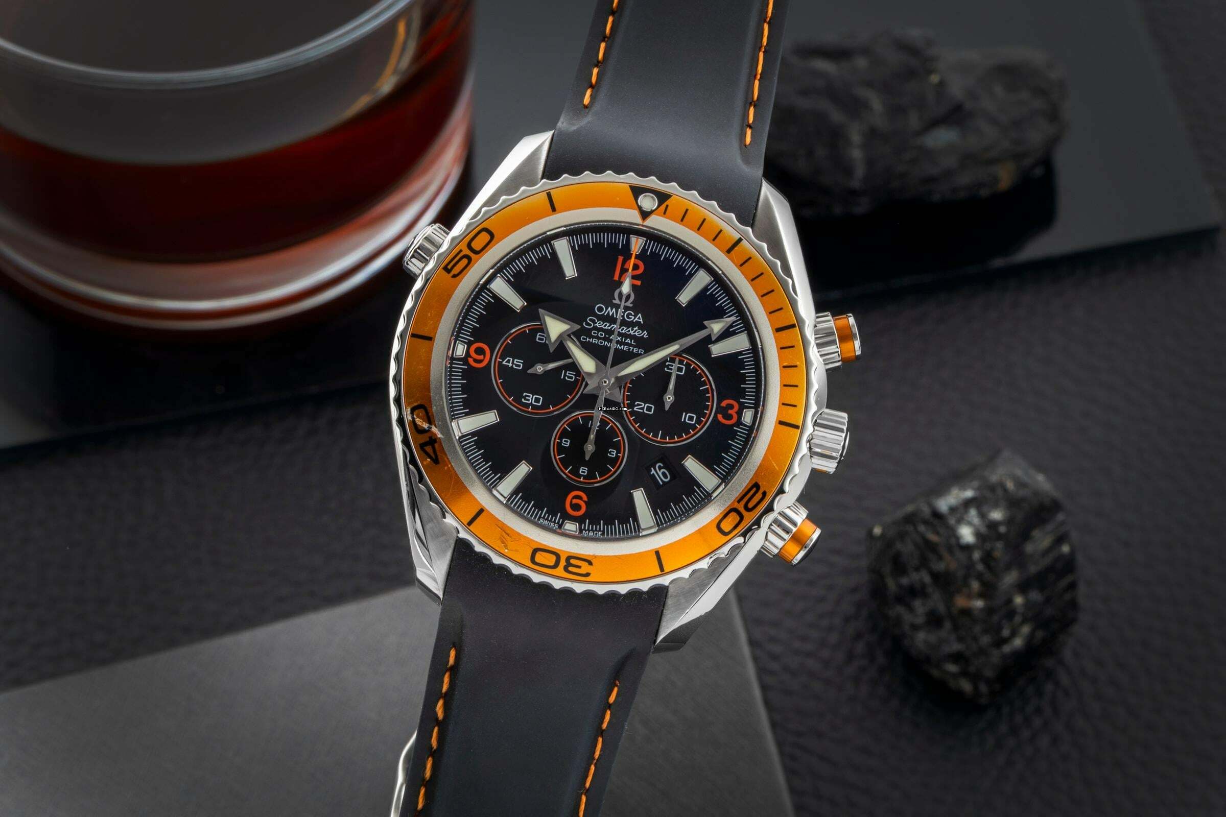 Omega Seamaster Planet Ocean Chronograph Stahl Automatik Ref. 2218.50