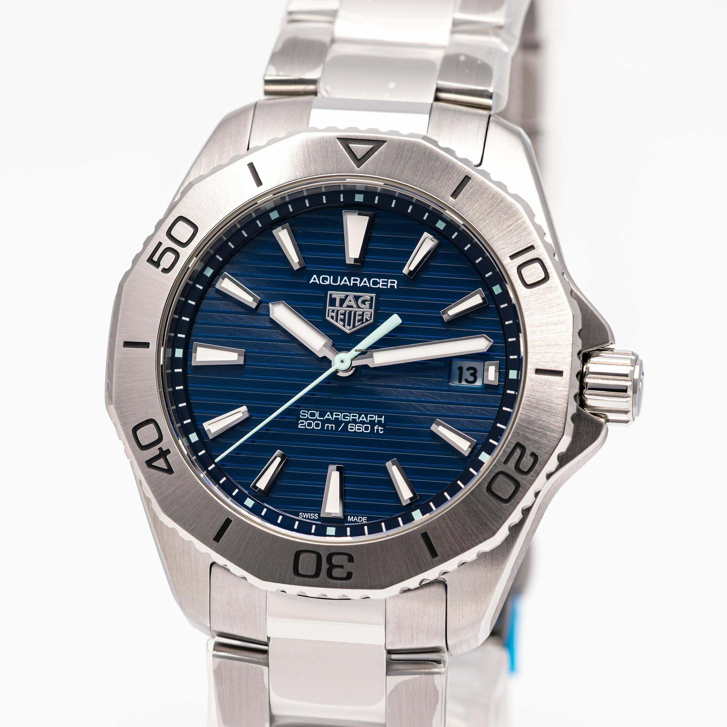 TAG Heuer Aquaracer Professional 200 Solargraph – WBP1113.BA0000 – NEW & Unworn – 02/2026 Full Set