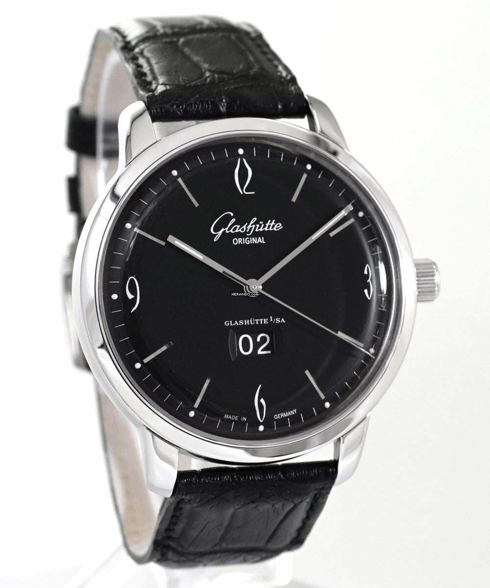 Glashütte Original Sixties Panoramadatum Großdatum Ref 2-39-47-03-02-04