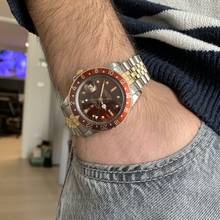 Thumbnail von Rolex GMT-Master 16753 burgundy Tiger Eye Nipple dial 1981 Full Set