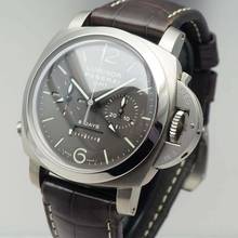 Thumbnail von Panerai Luminor 1950 8 Days Chrono Monopulsante GMT PAM00311 Box+Papiere