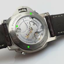 Thumbnail von Panerai Luminor 1950 8 Days Chrono Monopulsante GMT PAM00311 Box+Papiere