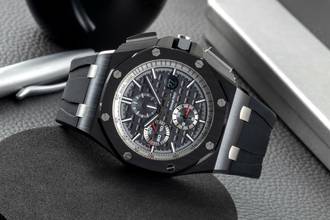 Thumbnail von Audemars Piguet Royal Oak Offshore Chronograph Keramik / Titan Automatik Ref. 26405CE.OOA002CA.01 B&P